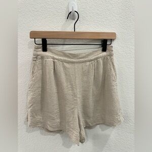 Abercrombie & Fitch High Waisted Linen Shorts